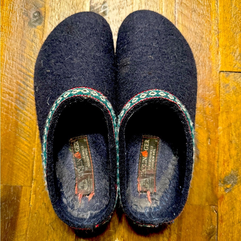 Haflinger wool shoes/clogs/slippers